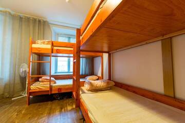 Фото номера Односпальная кровать в общем номере с 6 кроватями Хостелы Tallinn Backpackers г. Таллин 7