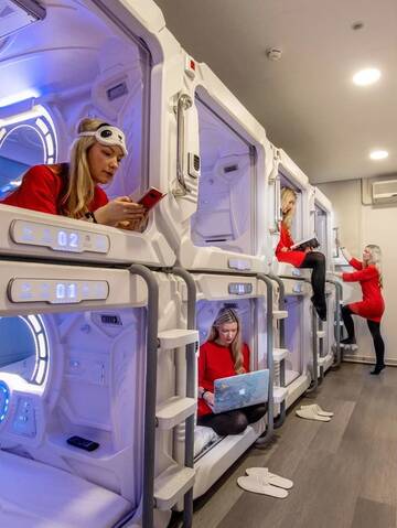 Фото номера 10-местный общий номер для женщин Капсульные отели Capsule Hostels Tallinn г. Таллин 3
